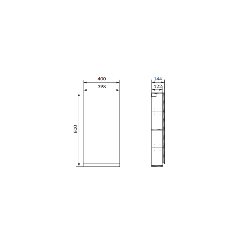 Elegancka Szafka Lustrzana MODUO 40 Antracyt - Twoje Nowoczesne Rozwiązanie!