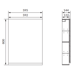 Moduo 60: Antracytowa Szafka z Lustrem - Elegancja i Funkcjonalność!
