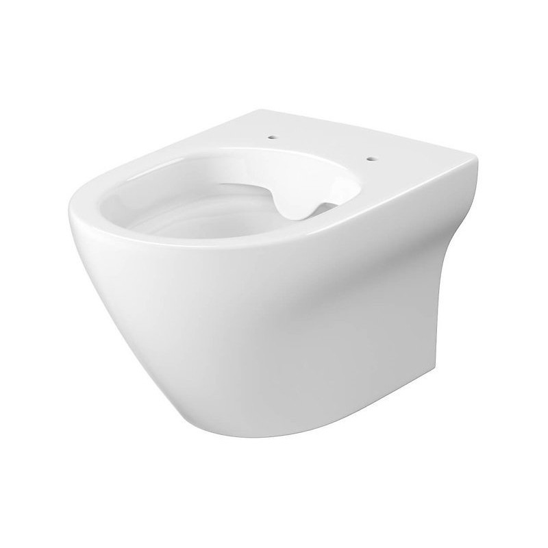 Elegancka Miska WC LARGA OVAL CLEAN ON z SMUKŁĄ Deską Duroplast