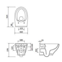 Elegancka Miska WC Wisząca MODUO CLEANON - Nowoczesność i Higiena