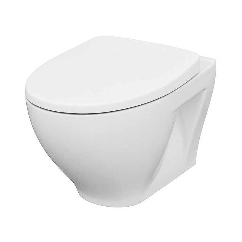 Zawieszana muszla WC MODUO z deską duroplast wolnoopadającą - nowoczesny styl i komfort!