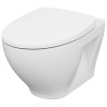 Zawieszana muszla WC MODUO z deską duroplast wolnoopadającą - nowoczesny styl i komfort!