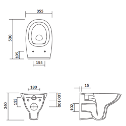 Nowoczesna Miska WC Wisząca ARTECO NEW CLEANON - Komfort i Styl w Twojej Łazience