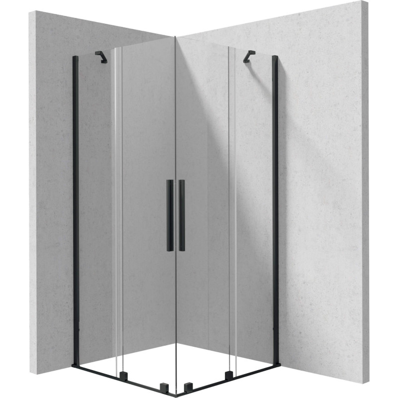 Luksusowa kabina prysznicowa 90x90 cm Nero z powłoką ochronną - elegancja i funkcjonalność
