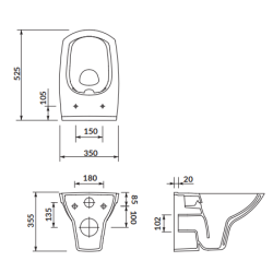 Elegancka Miska WC CARINA CLEANON z Wytrzymałą Deską Duroplast
