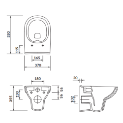 Nowoczesna miska WC CITY NEW CLEANON - elegancja i funkcjonalność bez deski