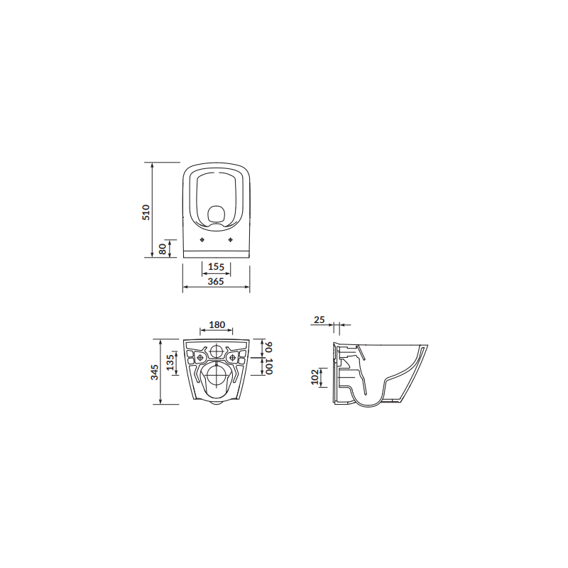Zawieszana Miska WC CITY SQUARE CLEANON - Elegancja i Higiena w Twojej Łazience!