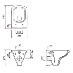 Luksusowy Zestaw WC: Miska EASY CLEANON z Komfortową Deską Wolnoopadającą