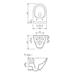 Kompletny Zestaw WC MILLE PLUS z Innowacyjną Miską i Wolnoopadającą Deską