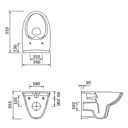 Zawieszana Miska WC Parva CleanOn – Higieniczna Doskonałość bez Deski