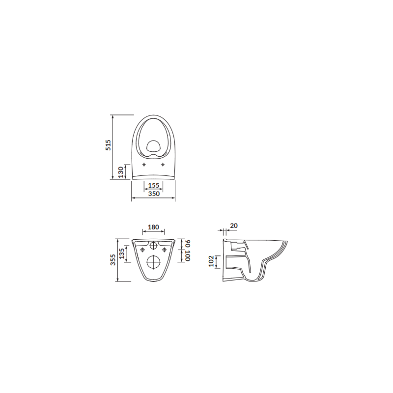 Zawieszana Miska WC Parva CleanOn – Higieniczna Doskonałość bez Deski