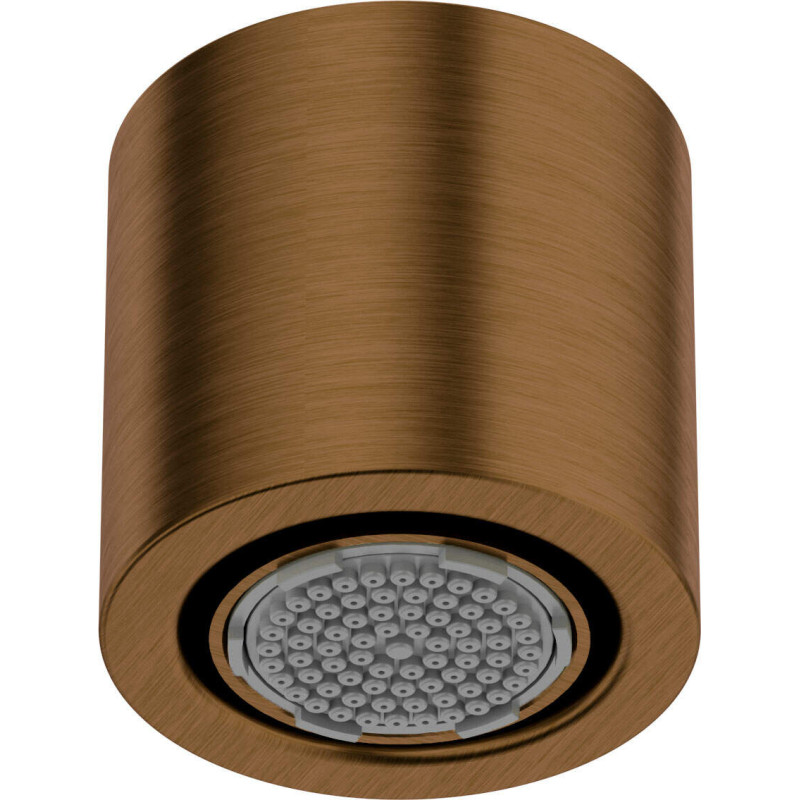 Deszczowa Główka Prysznicowa z Mosiądzu - 1 Funkcja, Anti-calc, Silikonowy Aerator