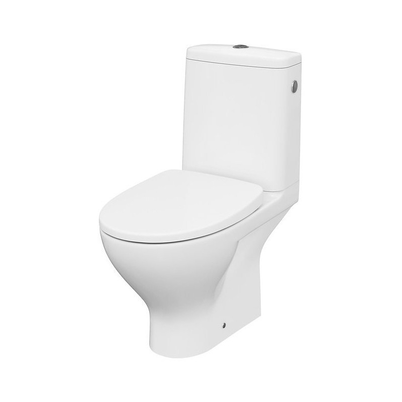 Cersanit MODUO CleanOn WC + Slim Deska, Poziomy Odpływ, Biały Połysk