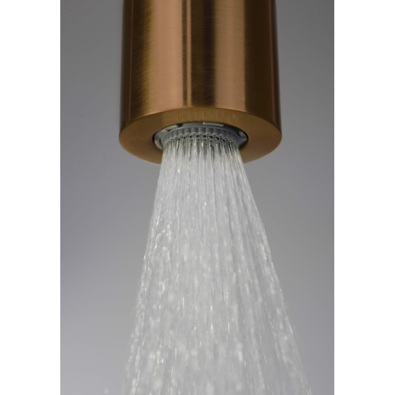 Deszczowa Główka Prysznicowa z Mosiądzu - 1 Funkcja, Anti-calc, Silikonowy Aerator