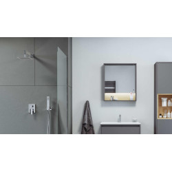 Pride zestaw prysznicowo-wannowy podtynkowy z deszczownicą 20x20 cm, 2 funkcyjny, chrom