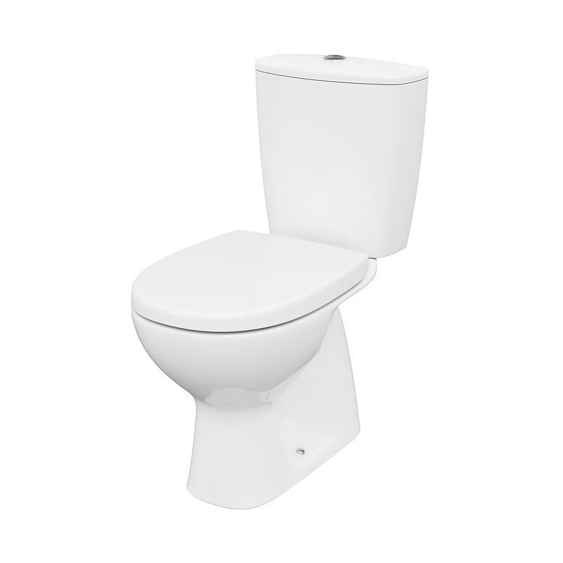 Cersanit Arteco CleanOn WC Kompakt z Wolnoopadającą Deską, Biały Połysk, Bezrantowy Design