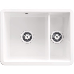 Elegancki Zlewozmywak Ceramiczny 1.5-Komorowy Premium Biały – Styl i Funkcjonalność