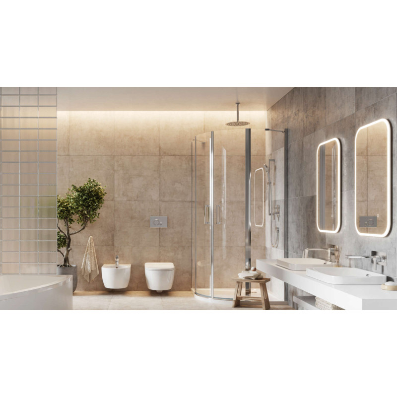 Głowica prysznicowa 30 cm okrągła slim,  chrom