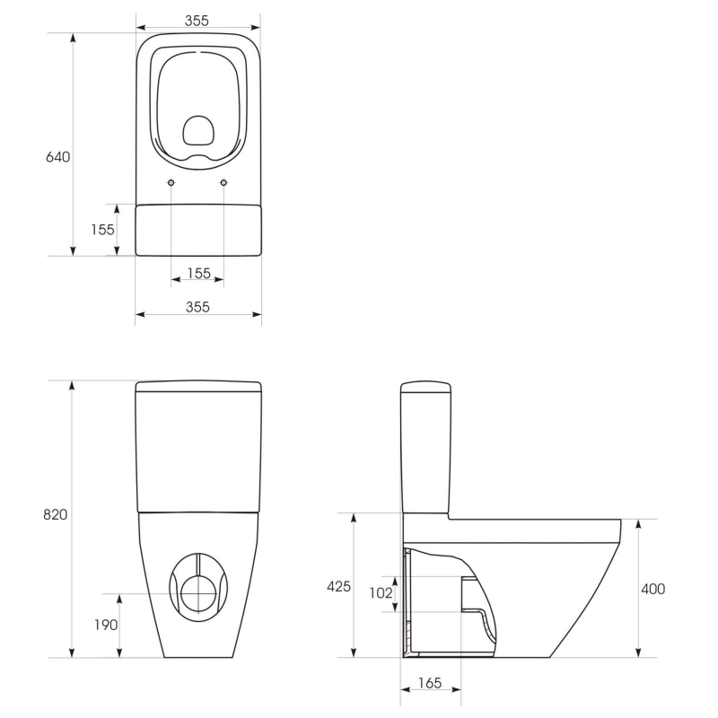 Zestaw WC Kompakt CREA CLEANON + Smukła Deska Duroplast – Elegancja i Wygoda w Twojej Łazience
