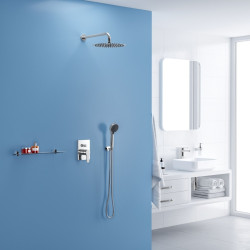 Głowica prysznicowa 30 cm okrągła slim,  chrom