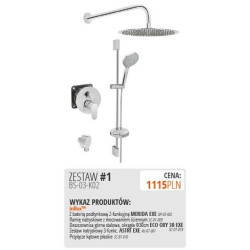 Ekskluzywny Zestaw Natryskowy Podtynkowy inBOX 1 - Styl i Funkcjonalność w Twojej Łazience