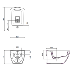 Zawieszany Bidet CERSANIT VIRGO - Idealna Harmonia Komfortu i Nowoczesności