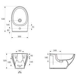 Stylowy Bidet CERSANIT MODUO Owalny – Elegancja i Wygoda w Twojej Łazience!