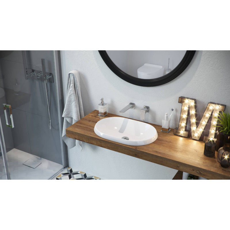 Excellent Riko kubek stojący szklany  chrom