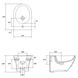 Elegancki bidet CERSANIT LARGA OVAL - Nowoczesność i komfort w Twojej łazience!