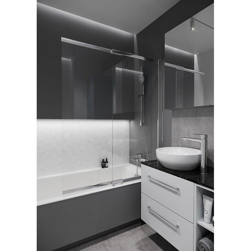 Elegancka Szafka LARGA 100 z Umywalką i Chromowanym Uchwyt S932-076