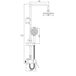 Elegancki Zestaw Prysznicowy Roland AU-92-001 – Nowoczesność i Styl w Twojej Łazience
