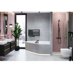 Mazo drzwi prysznicowe wnękowe wahadłowe 90x195 cm, powłoka Clean Control, chrom