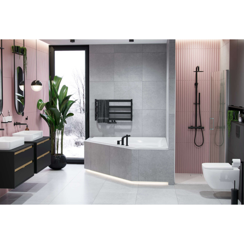 Mazo drzwi prysznicowe wnękowe wahadłowe 90x195 cm, powłoka Clean Control, chrom