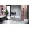 Mazo drzwi prysznicowe wnękowe wahadłowe 90x195 cm, powłoka Clean Control, chrom