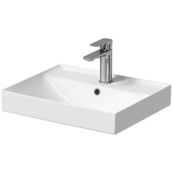 Elegancka Biała Szafka LARGA 50 z Złotym Uchwytam i Umywalką