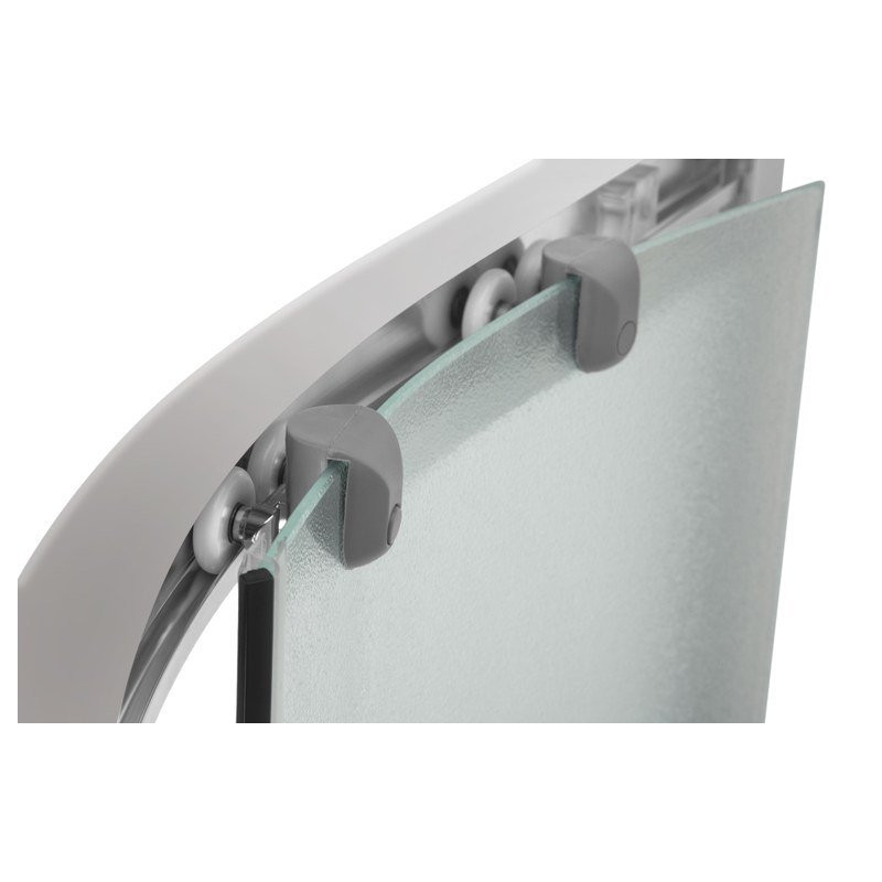 Elegancka Kabina Prysznicowa Marbella 80x80 - Chromowane Akcenty, Mrożone Szkło