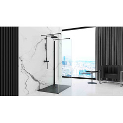 Stylowy Brodzik STONE BLACK 80x120 – Nowoczesność w Twojej łazience!