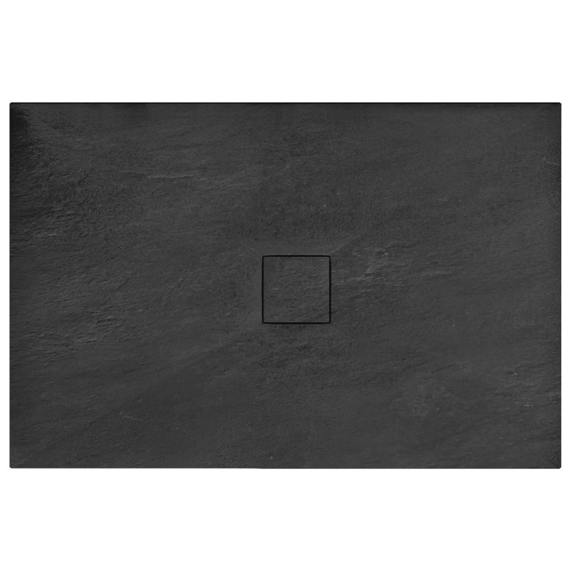 Elegancki Brodzik Prysznicowy STONE BLACK 90x120 - Komfort i Styl do Twojej Łazienki