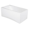 Elegancka wanna prostokątna Cersanit VIRGO 140 x 75 cm – Komfort i styl dla Twojej łazienki