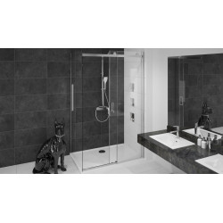 Stylowa Ścianka Prysznicowa Nixon-2 80 Chrom – Elegancja i Funkcjonalność w Twojej Łazience