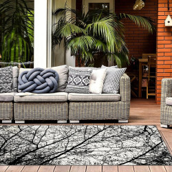 Dywan NatureTree 140x200 cm Biało-Czarny - Stylowy Akcent do Twojego Wnętrza