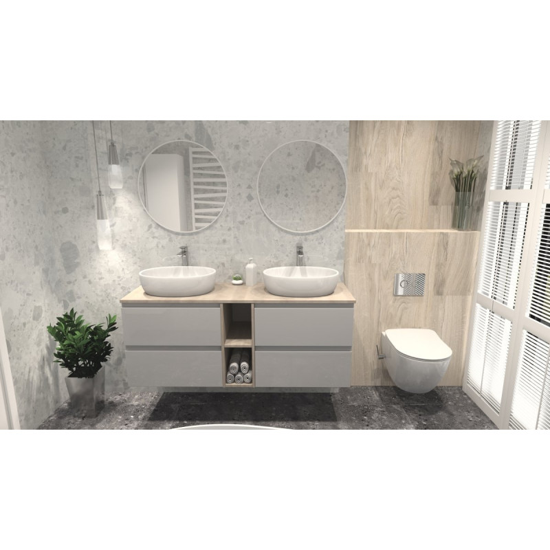 Nowoczesna Umywalka AMELIA - Stylowa Nablatowa Elegancja dla Twojej Łazienki!