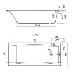 Oaza Relaksu: Wanna Cersanit VIRGO 170x75 cm - Komfort i Styl!