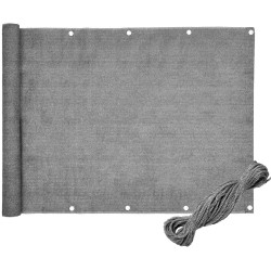 Stylowa Szarość: Osłona Balkonowa 0.9x5m - Idealna na Prywatność i Ochronę