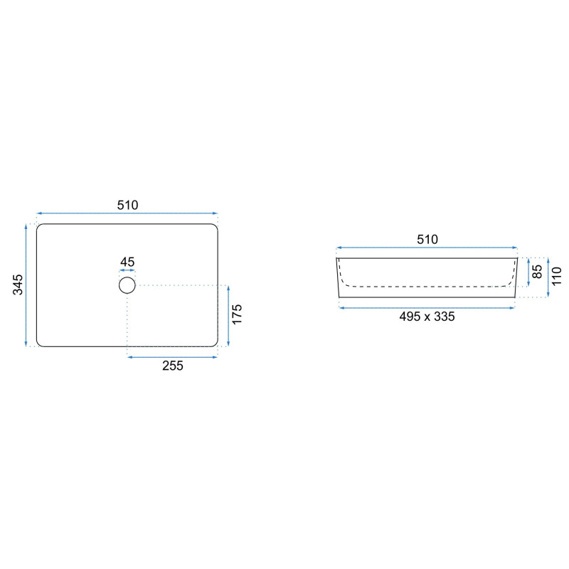 Elegancka Umywalka Nablatowa AVIA REA-U0840 - Styl i Funkcjonalność w Twojej Łazience!