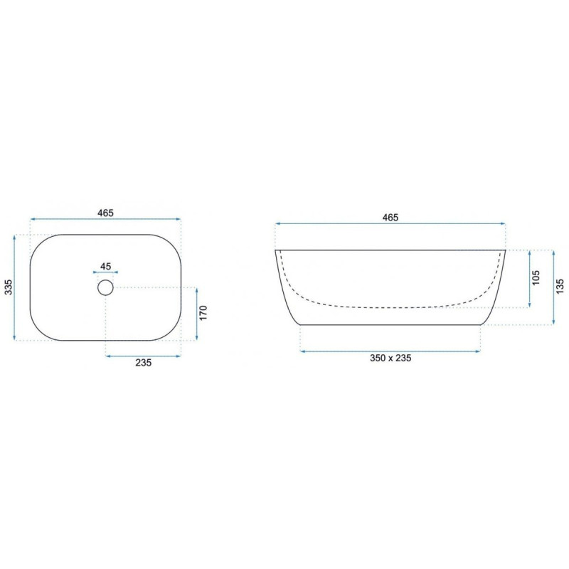 Stylowa Umywalka Belinda Nablatowa Czarny Marmur Matowy - Elegancja w Twojej Łazience