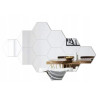 Geometryczny Zestaw Luster Akrylowych Hex 8 sztuk - Modny Wystrój Wnętrz