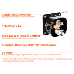 Uniwersalna Bateria Merida inBOX 2w1 – Idealne Rozwiązanie do Każdej Łazienki