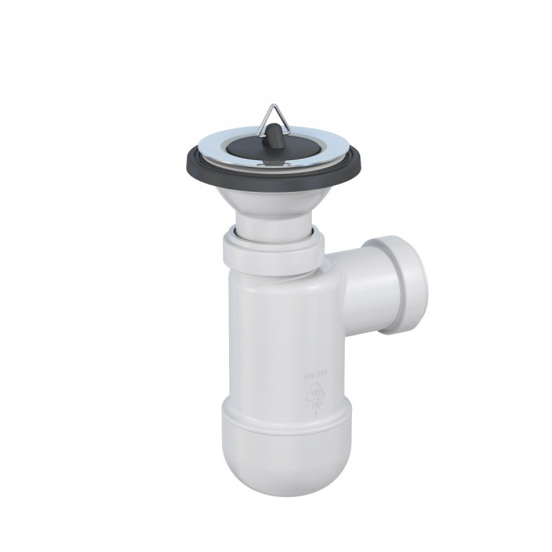 Syfon Umywalkowy PRELOC z Korkiem Gumowym - Praktyczne Rozwiązanie od PREVEX