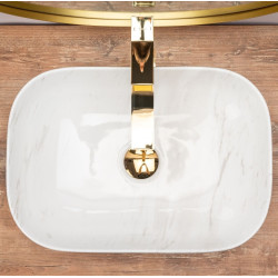 Elegancka Umywalka Nablatowa Belinda Shiny Calala 46,5x33,5 - Styl i Jakość Dla Twojej Łazienki